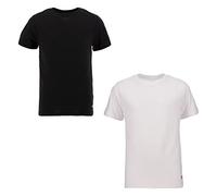 Levi's Kids Jungen LHB 2PK Crew Neck Tee 9L0044 Unterwäsche, Dunkelgrau meliert, L