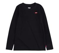 Langarmshirt LEVI'S KIDS "LVB LS GRAPHIC TEE SHIRT", Jungen, Gr. 5 (110), schwarz, Single Jersey, Obermaterial: 60% Baumwolle, 40% Polyester, unifarben, regular fit normal, Rundhals, gerader Abschluss