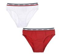 Levi's Kids Mädchen LHG Sportswear Elastic Bikini 4L0177 Unterwäsche, weiß, L