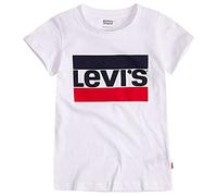 Levi's Kids sportswear logo tee Mädchen Weiß 6 Jahre