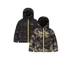 Levi's Kids Wende-Übergangsjacke in Khaki - Größe 164 | Kinderjacken