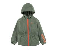Windbreaker LEVI'S KIDS "LVG FLEECE LINED WINDBREAKER", Mädchen, Gr. 14 (158), sea spray, Web, Obermaterial: 100% Polyester, kontrastfarbene Details, tailliert normal, elastischer Bund, Jacken Windbre