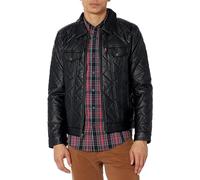 Levi's Klassische Trucker-Jacke aus Kunstleder für Herren, Black Diamond Quilted, L