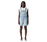 Latzhose LEVI'S "UTILITY SHORTALL", Damen, Gr. S (36), N-Gr, summer job, Web, Obermaterial: 100% Baumwolle, unifarben, casual, relaxed fit ca. Mitte Oberschenkel, Hosen, im Five-Pocket Style (36747049