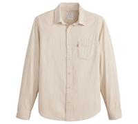 Jeanshemd LEVI'S "SUNSET 1 POCKET STANDARD", Herren, Gr. XXL, N-Gr, porridge, Web, Obermaterial: 43% Leinen, 34% Viskose, 23% Baumwolle, casual, Langarm, Hemden (87659617-XXL) porridge