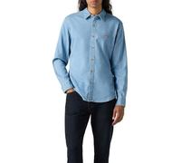 Freizeithemd mit Knopfleiste L men Jeansblau