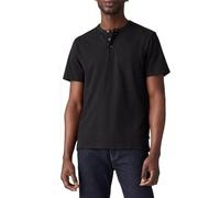 Levi's Men's SS HM Henley Shirt, Mineral Black, XL
