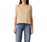 Levi's Women's Boxy Tank Sweatshirt, Safari, L