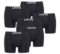 Levi's Levis Boxer Brief Boxershorts Men Herren Unterhose Pant Unterwäsche 6er Pack, Farbe:Jet Black, Bekleidungsgröße:S