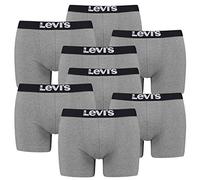 Levi's Levis Herren Boxer Brief 200SF - 4x2 Paar Shorts (8er Pack), Farbe:Middle Grey mélange, Bekleidungsgröße:L