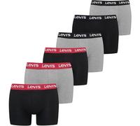 8719965009202 Men's Repeat Logo Boxer Briefs, Middle Grey Melange Combo, XL (6er Pack)