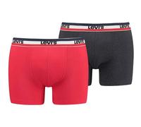 Levi's Herren Boxer Underwear, Red/Black, XL