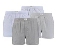 LEVIS Levi's Herren Boxershorts, 4er Pack - Web-Shorts, Baumwolle, einfarbig (TB_701203922-4P) L Grau
