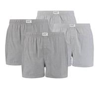 LEVIS Levi's Herren Boxershorts, 4er Pack - Web-Shorts, Baumwolle, einfarbig (TB_701203922-4P) XL Grau