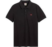 Levi's Herren Polo T-Shirt Housemark Kurzarm mit kleinem Batwing-Logo M Schwarz