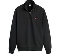 Sweatshirt LEVI'S "Sweatshirt ORIGINAL HM 1/4 ZIP 1er Pack", Herren, Gr. XXL, blau (schwarz), Obermaterial: 100% Baumwolle CO., Sweatshirts Sweatshirt (73584662-XXL) schwarz
