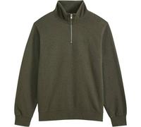 Levi's Herren Sweatshirt mit Zip-Kragen - Original Housemark 1/4 Zip, Stehkragen, Baumwolle Grün / M M Grün
