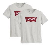 Levi's Herren T-Shirt 2er Pack - "Graphic Set-In Neck", Rundhals, Baumwolle Grau / M M Grau