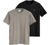 Levi's Herren T-Shirt 2er Pack - "Original Housemark Tee", Rundhals, Baumwolle L Mehrfarbig