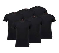LEVIS Levi's Herren T-Shirts, 6er Pack - Rundhals 6P ECOM, Kurzarm, einfarbig (TB_701224296-6P) S Schwarz