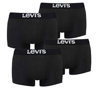 Levi's Levis Herren Trunk Boxershort 200SF - 2x2 Paar Shorts (4er Pack), Farbe:Jet black2, Bekleidungsgröße:XL