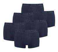 Boxershorts LEVI'S "Boxershort 6er Pack", Herren, Gr. S, blau (navy), Obermaterial: 95% Baumwolle CO. 5% Elasthan EL., Unterhosen (46261364-S) navy