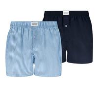 LEVIS Levi's Herren Web-Boxershorts, 2er Pack - Woven Boxers 2P, Baumwolle, einfarbig (701237999) S Blau