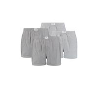 Levi's® Herren Boxershorts, 2er Pack - Web-Shorts, Baumwolle, einfarbig, grau, XL Grau