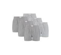 Levi's Levis Herren Woven Web Shorts Boxer Boxershorts Unterhose 6 er Pack, Farbe:Asphalt, Bekleidungsgröße:L