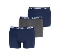 Levis "LEVIS MEN REPEAT LOGO BOXER BRIEF 3P" (87920810-L) blau, grau combo