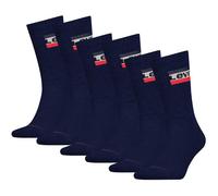 Kurzsocken LEVI'S "Socken 6er Pack", Herren, Gr. 43-46, blau, Obermaterial: 75% Baumwolle CO. 22% Polyamid PA. 3% Elasthan EL., Socken (18444135-43) blau