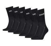 LEVIS Levi's Unisex Socken, 6er Pack - Regular Cut Orange Tab 6P ECOM, Baumwollmischung (701244581) 43-46 Schwarz