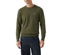 Rundhalspullover LEVI'S "LIGHTWEIGHT HM SWEATER", Herren, Gr. XXL, deep depths, Strick, Obermaterial: 94% Baumwolle, 4% Polyamid, 2% Elasthan, Rundhals, Pullover Rundhalspullover (94136241-XXL) deep d