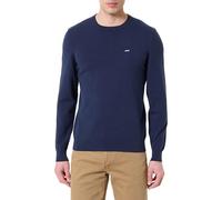 Rundhalspullover LEVI'S "LIGHTWEIGHT HM SWEATER", Herren, Gr. M, blau (naval academy), Strick, Obermaterial: 100% Baumwolle, regular fit normal, Rundhals, angesetztes Bündchen, Pullover Rundhalspullov