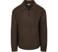 Levi's® Regular Fit Troyer aus reiner Baumwolle mit Brusttasche in Schoko, Größe L