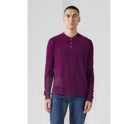 Levi's Ls Thermal 3 Bttn Henley Potent Purple Größe: M | Longsleeves Outlet | Herren | Violett