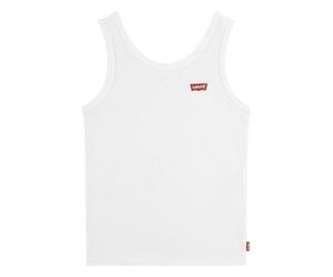 Levi's Lvg Meet and Greet Geripptes Tanktop Hellweiß, Bright White, 6 Jahre