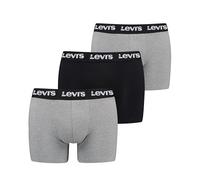 Levi's® Trunks mit Label-Bund im 3er-Pack in Mittelgrau, Größe L