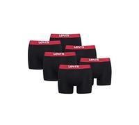 Levi's Herren Boxer Underwear, Black / Red, XXL