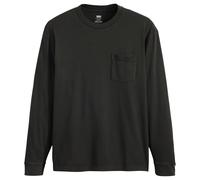 Levi's Men's LS Authentic PKT Tee Shirt, Mineral Black, Small