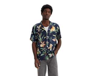 LEVIS Men's The Sunset Camp Shirt Multi-Color, Nepenthe FLORAL Navy, M