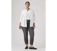 Boyfriend-Jeans LEVI'S "MID RISE BOYFRIEND" Gr. 30, Länge 27, schwarz (black) Damen Jeans Röhrenjeans (99509146-30)
