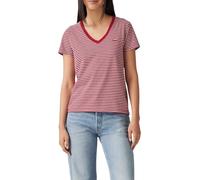 Levi's Perfect Vneck Indigo Stripe Scarlet Smil