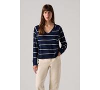 Levi's Petal Vneck Sweater Stephanie Stripe Navy Größe: XS | Strickpullover Outlet | Damen | Blau