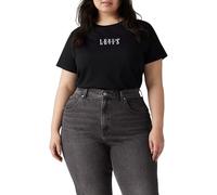 Levi's Pl Perfect Tee Pl Serif Emb Caviar Graph