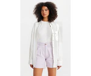 Levi's Pleated Trouser Short Lavender Blue Größe: W24 | Kurze Sporthosen Outlet | Damen | Blau
