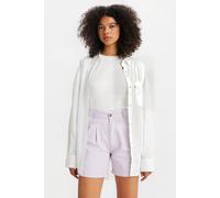 Levi's Pleated Trouser Short Lavender Blue Größe: W27 | Kurze Sporthosen Outlet | Damen | Blau