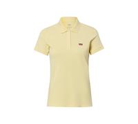 Poloshirt LEVI'S "LEVI'S HM POLO", Damen, Gr. M (38), french vanilla, Piqué, Obermaterial: 95% Baumwolle, 5% Elasthan, slim fit normal, ohne Ausschnitt, angesetztes Bündchen, Shirts, Piqué aus elastis