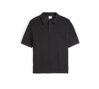 Polokragenpullover LEVI'S "LAGUNA SWEATER POLO", Herren, Gr. M, schwarz (schwarz phantom), Strick, Obermaterial: 100% Baumwolle, regular fit normal, ohne Ausschnitt, Rippbündchen, Pullover, mit Strick