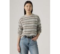 Levi's® Strickpullover aus Woll-Baumwoll-Mix Modell 'INES' in Beige, Größe M